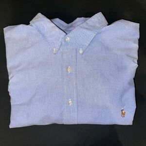 Polo Ralph Lauren Mens 4XB Classic Button Shirt Blue Oxford